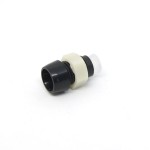 Led Holder 5mm (Black Plastic, with nut and inlay)