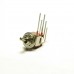 Mini Toggle Switch DPDT. Short shaft, L-lugs. Threaded version.